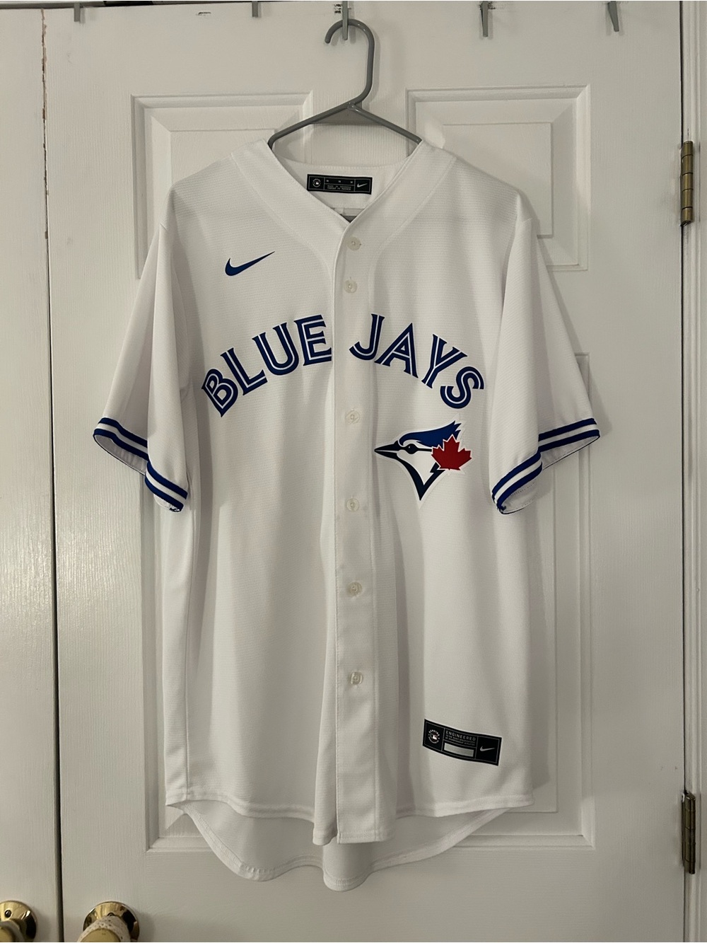 Nike White and Blue Toronto Blue Jays Home Jersey
